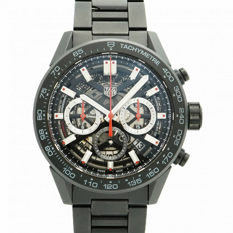 TAG Heuer Carrera CBG2A90 鏤空錶盤男士腕錶-0