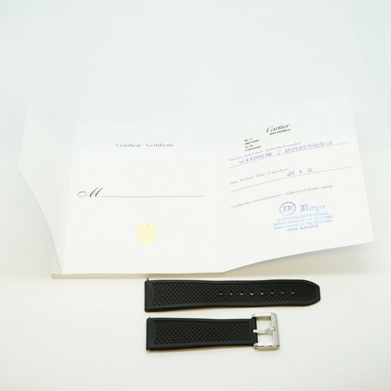 卡地亞 Calibre de Diver W7100056 黑色錶盤男士腕錶-1