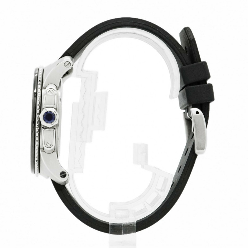 卡地亞 Calibre de Diver W7100056 黑色錶盤男士腕錶-8