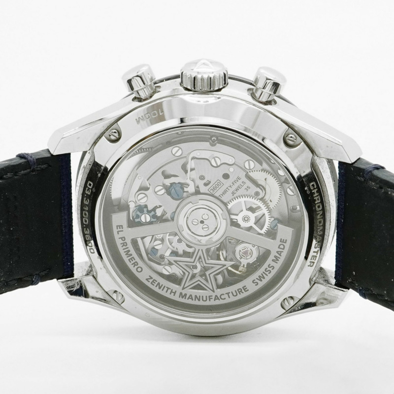 真力時 Chronomaster Sport 03.3100.3600 69.C823 白色錶盤男士腕錶-5