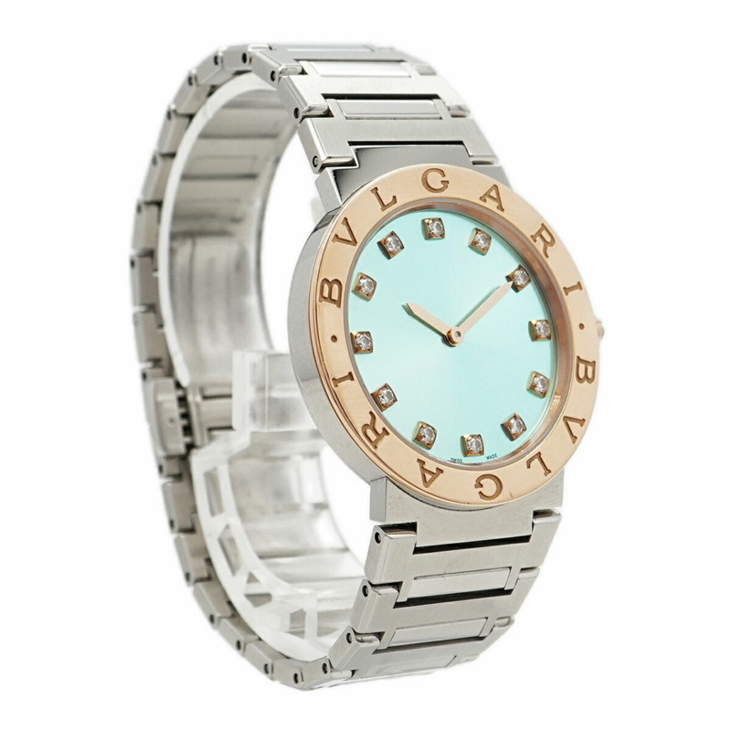 寶格麗 BBP33SG 103759 藍色錶盤男士腕錶-3