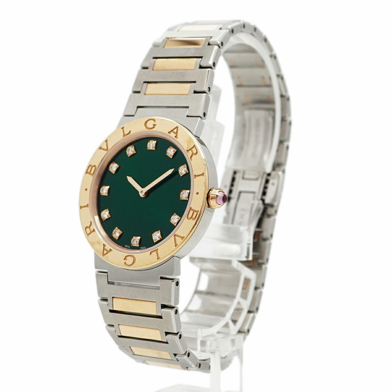 寶格麗 BBP33SG 103202 綠色錶盤女士腕錶-2