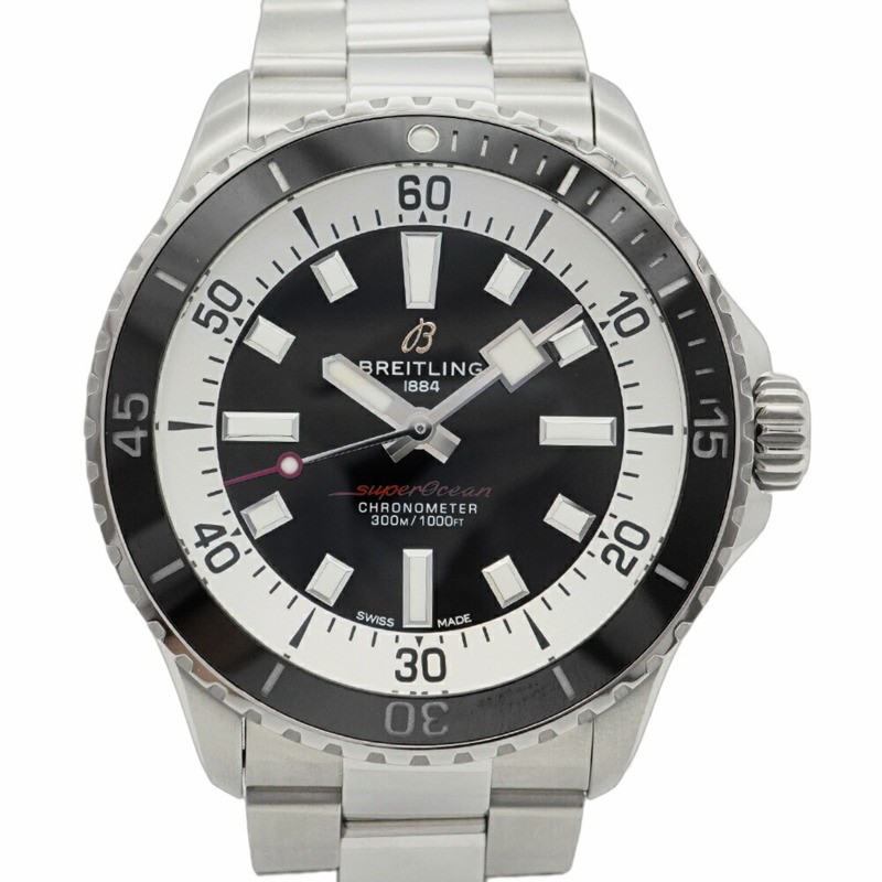 百年靈超級海洋系列 A17375 黑色錶盤男士腕錶-0