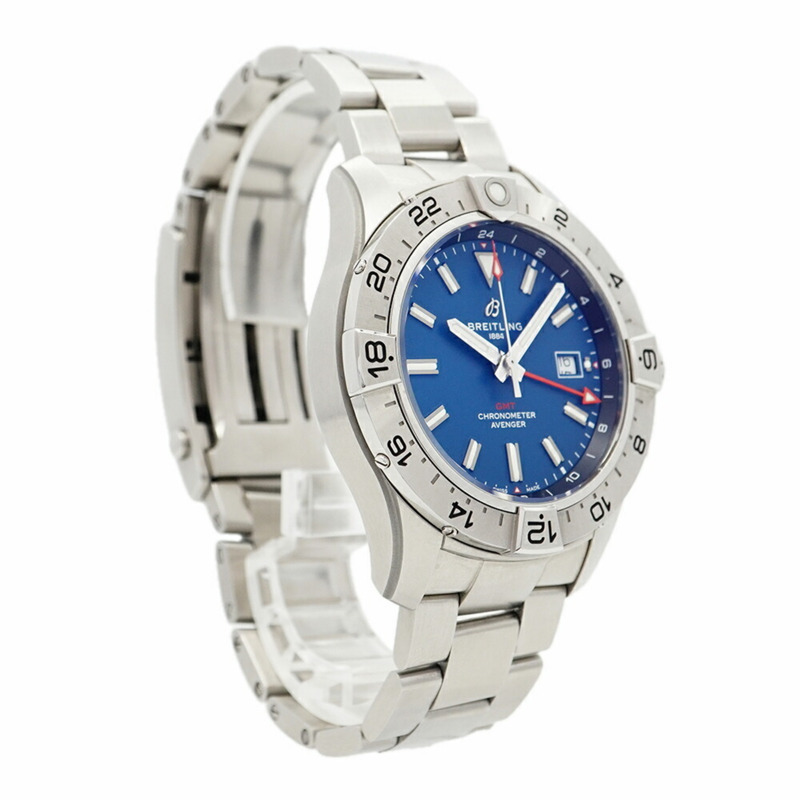 百年靈復仇者A32320藍色錶盤男士腕錶-3