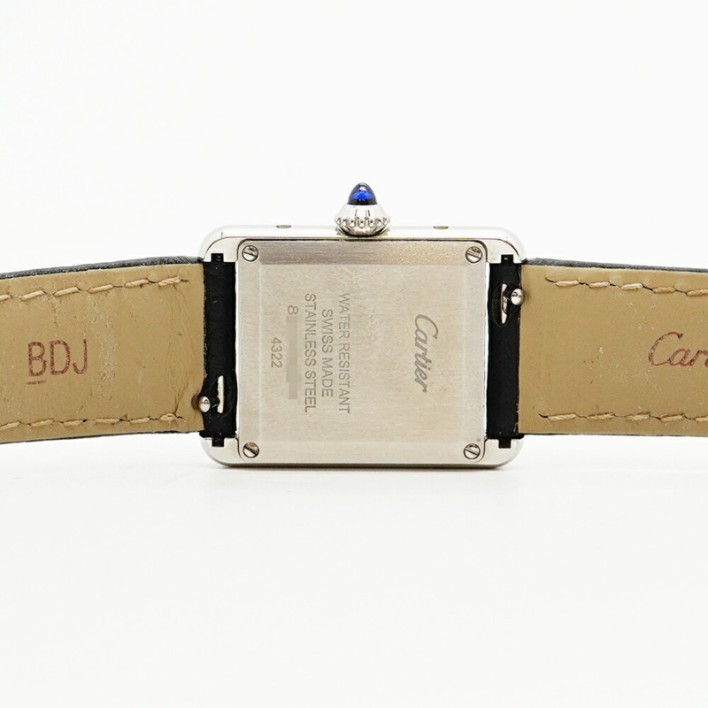 卡地亞 Tank Must SM WSTA0042 銀色錶盤小姐腕錶-5