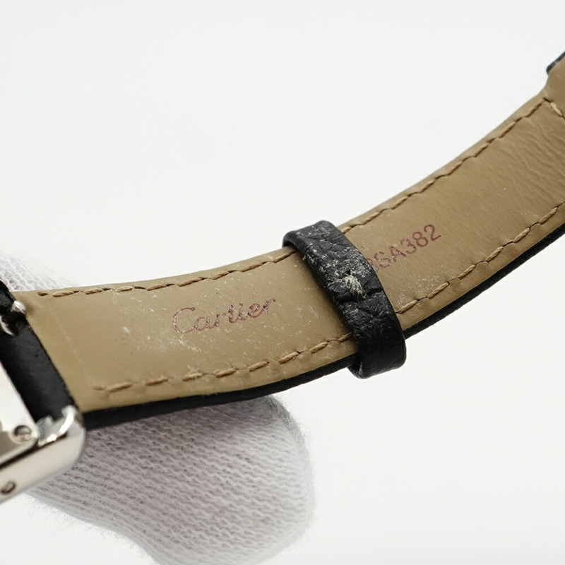 卡地亞 Tank Must SM WSTA0042 銀色錶盤小姐腕錶-6