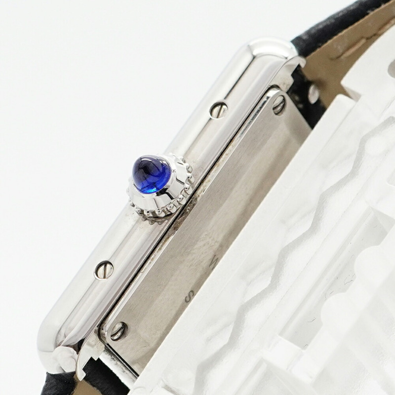 卡地亞 Tank Must SM WSTA0042 銀色錶盤小姐腕錶-8