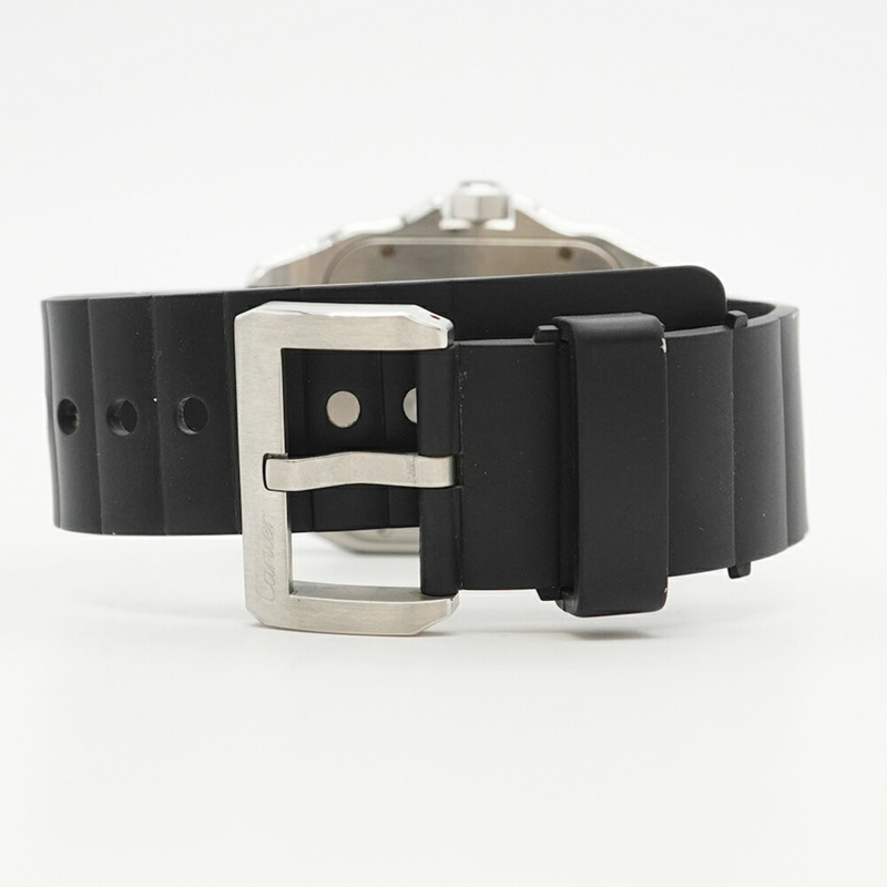 卡地亞 Santos 100 W20121U2 銀色錶盤男士腕錶-4