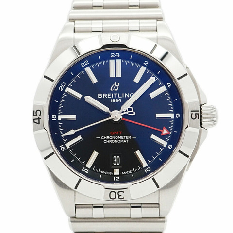 百年靈 Chronomat GMT A32398 男士黑色錶盤腕錶