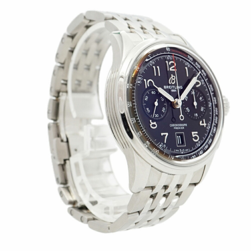 百年靈 Premier B01 AB0145 黑色錶盤男錶-3