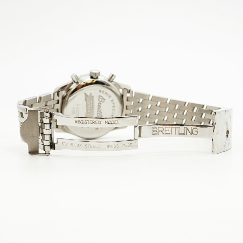 百年靈 Navitimer Premier A40035 黑色錶盤男士腕錶-4