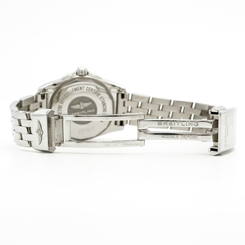 百年靈銀河29 W72348 白色錶盤小姐腕錶-4