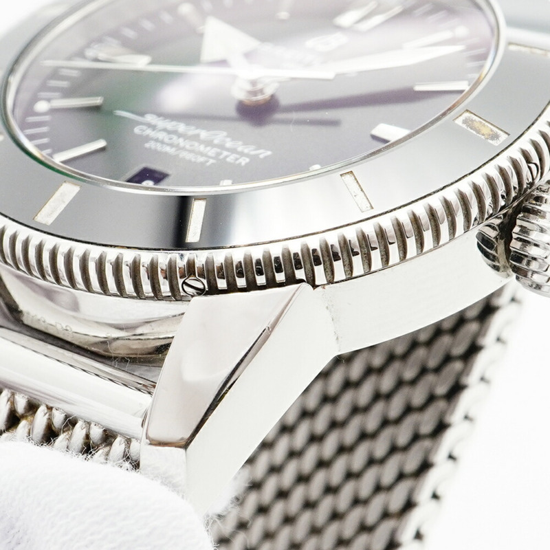 百年靈超級海洋文化系列AB2030黑色錶盤男士腕錶-8