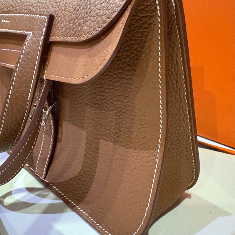 2025入手全新Hermes 稀有金棕Halzen mini Clemence gold-3