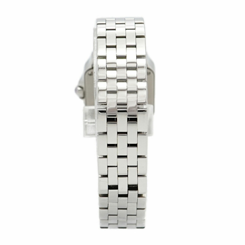 卡地亞 Santos Demoiselle SM W25075Z5 粉紅錶盤女士腕錶-8