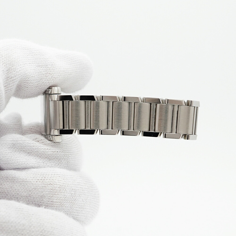 卡地亞 Tank Française SM W4TA0008 象牙色錶盤女士腕錶-5