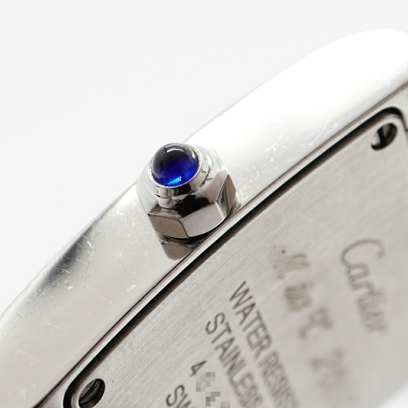 卡地亞 Tank Française SM W4TA0008 象牙色錶盤女士腕錶-8