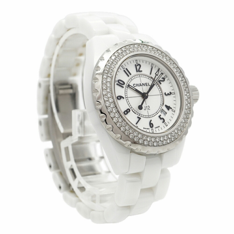 香奈兒 J12 H0967 白色錶盤小姐腕錶-3