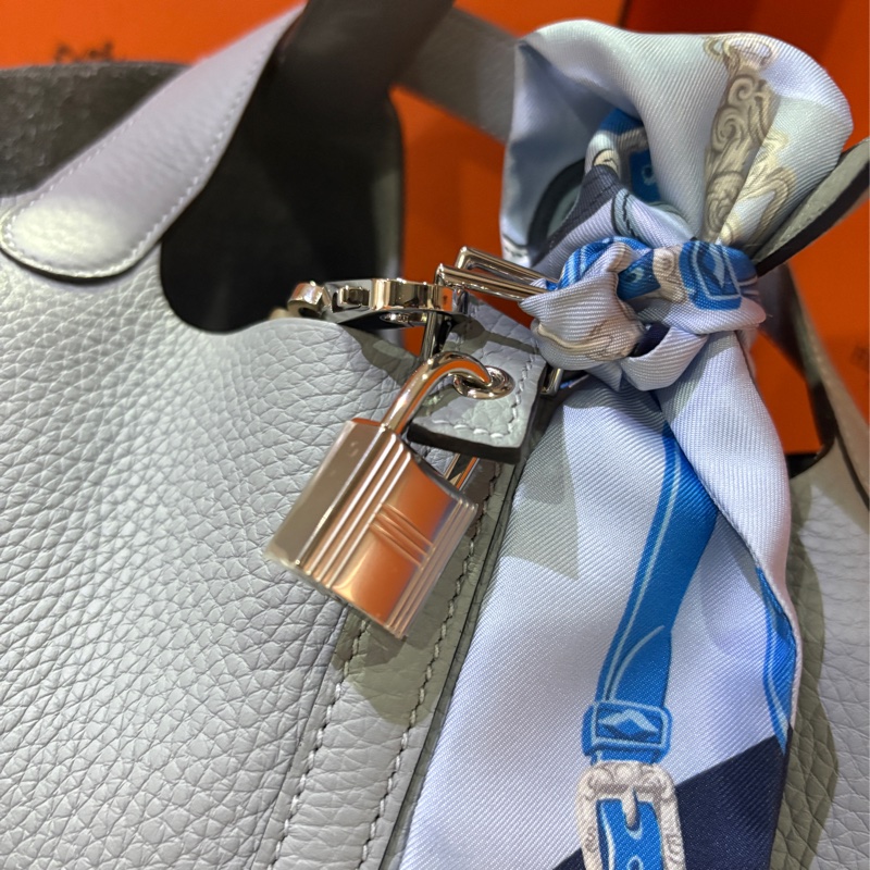 Hermes 2025SS 春夏新色(藍灰blue grey)Gris pantin Picotin 18 PM-2