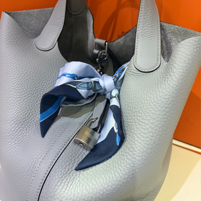 Hermes 2025SS 春夏新色(藍灰blue grey)Gris pantin Picotin 18 PM-7