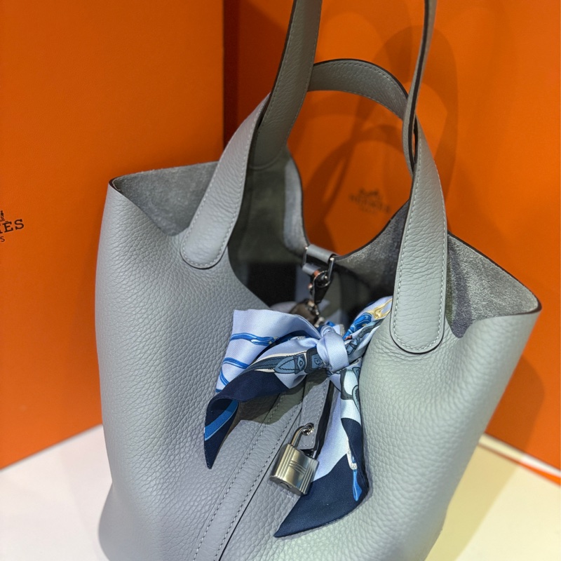 Hermes 2025SS 春夏新色(藍灰blue grey)Gris pantin Picotin 18 PM-8