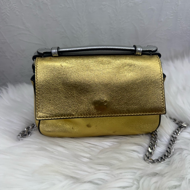 Fendi Baguette Cage leather handbag-3