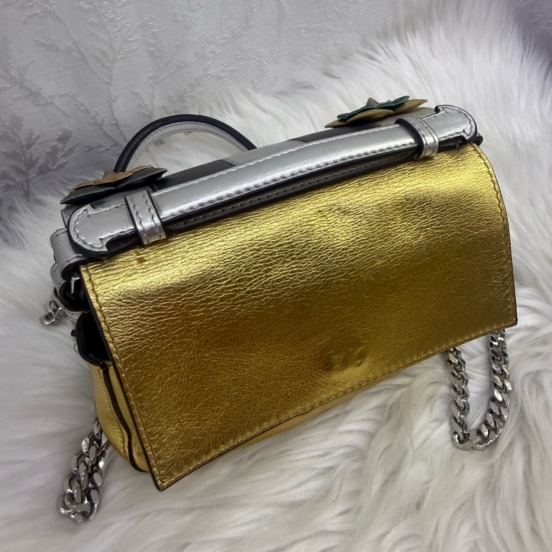 Fendi Baguette Cage leather handbag-4