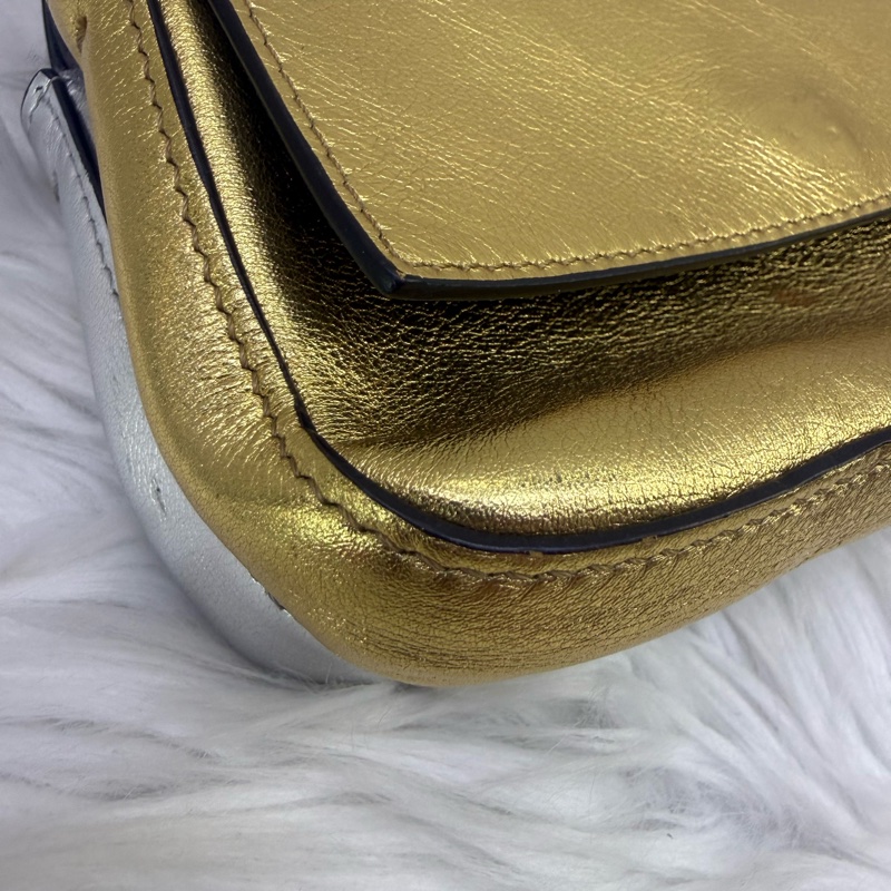 Fendi Baguette Cage leather handbag-21