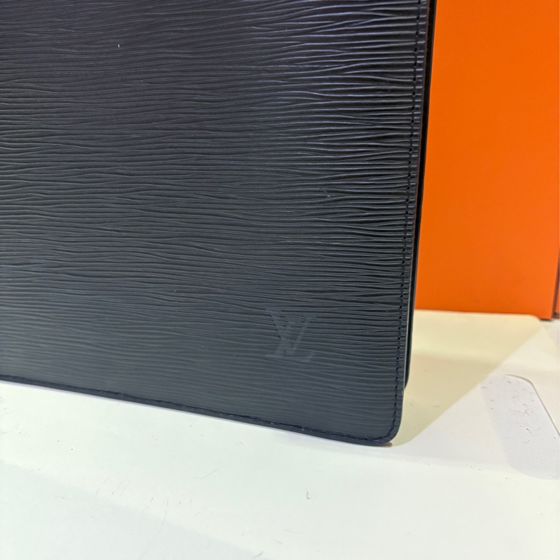 Louis Vuitton black Epi Leather Sac Plat PM Bag 手提公事包-1