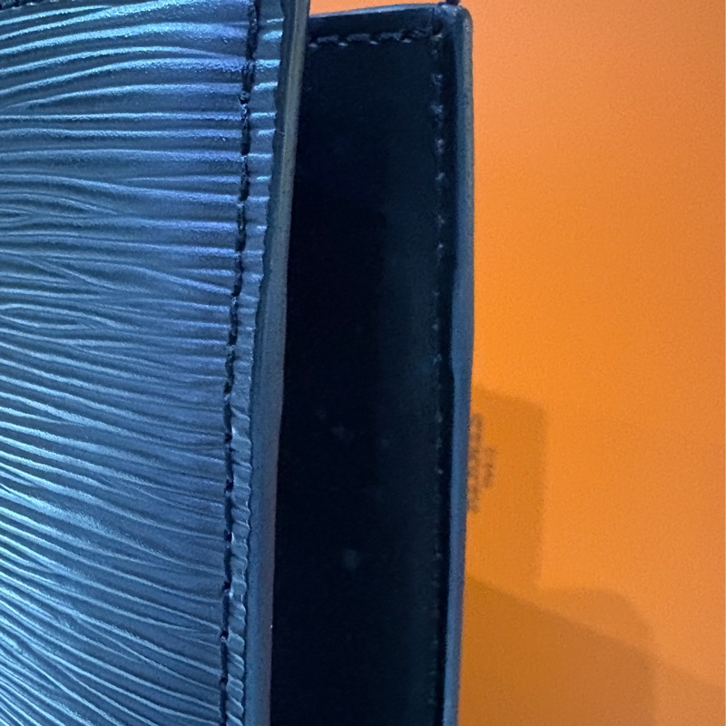 Louis Vuitton black Epi Leather Sac Plat PM Bag 手提公事包-6