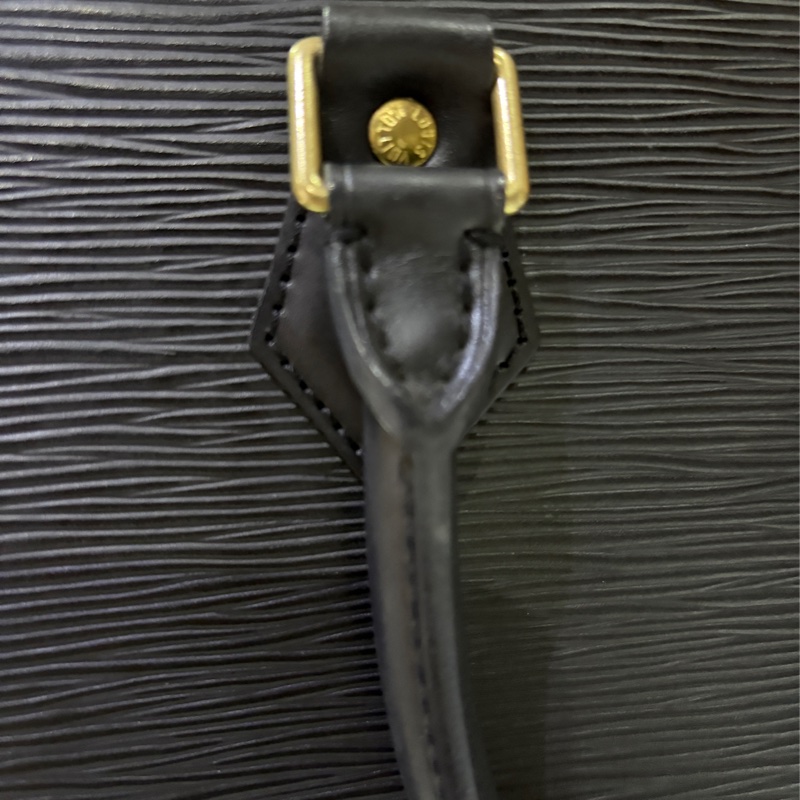 Louis Vuitton black Epi Leather Sac Plat PM Bag 手提公事包-7