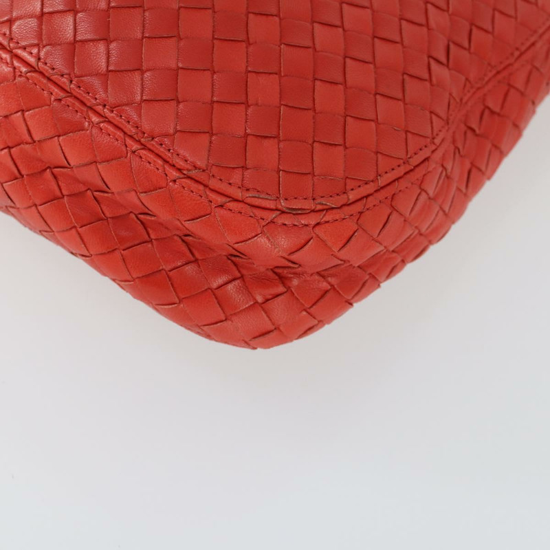 【日本直送】BOTTEGA VENETA INTRECCIATO 皮革單背包 紅色 金色 正品 159839V-13