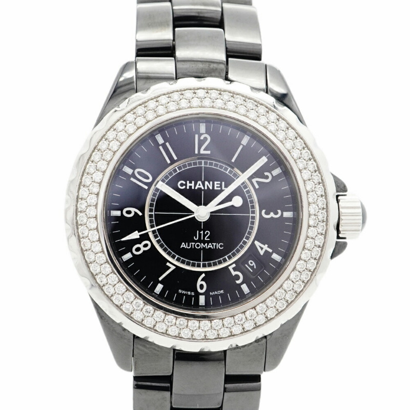 香奈兒 J12 H0950 黑色錶盤男士腕錶-0