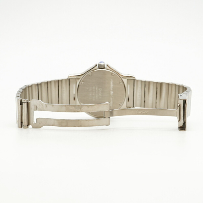 卡地亞 Santos Octagon W2001583 象牙色錶盤小姐腕錶-2