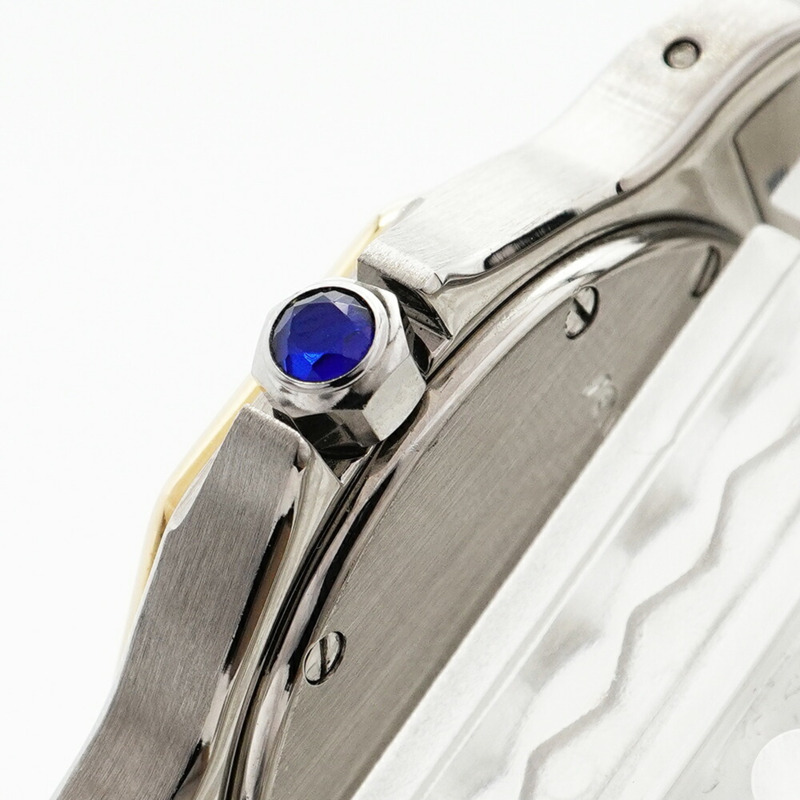 卡地亞 Santos Octagon W2001583 象牙色錶盤小姐腕錶-6