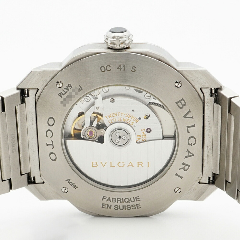 寶格麗 Octo Roma OC41S 黑色錶盤男士腕錶-4