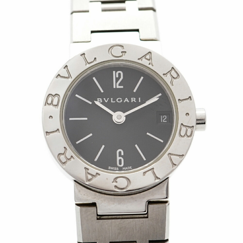 寶格麗 BB23SS 黑色錶盤小姐腕錶-0