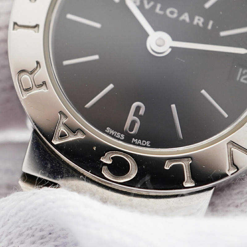 寶格麗 BB23SS 黑色錶盤小姐腕錶-7