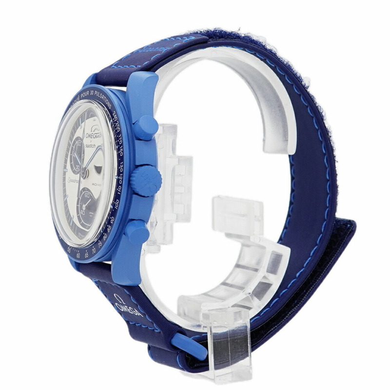 Swatch x Omega 超級藍月任務 SO33N700 銀色錶盤男士腕錶-2