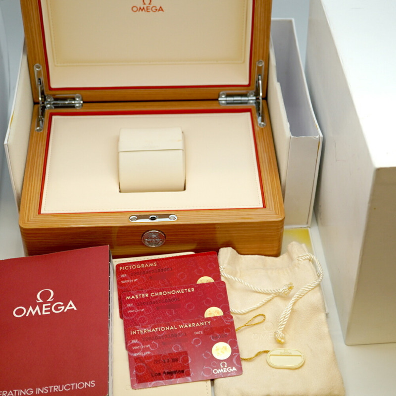 歐米茄海馬系列 220.10.41.21.03.001 藍色錶盤男士腕錶-1