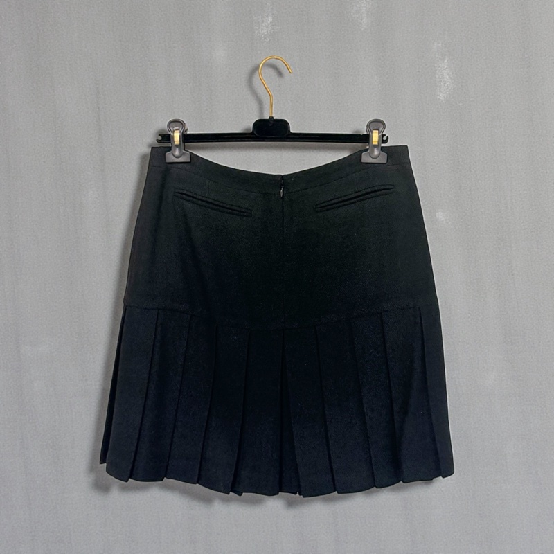 🍒【老佛爺巔峰作】CHANEL 05A 雙口袋經典百褶裙 2F260217-1-3