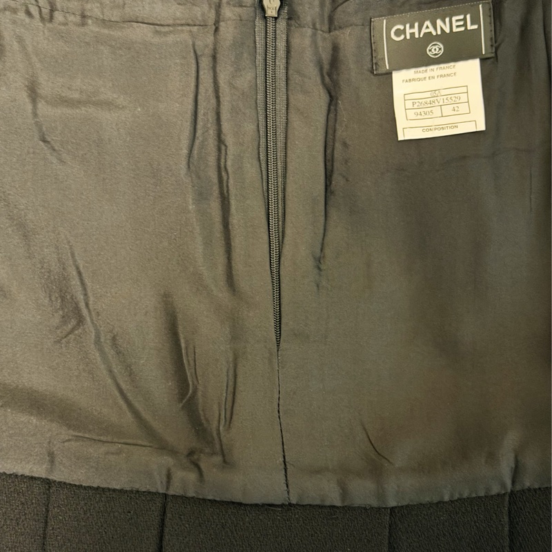 🍒【老佛爺巔峰作】CHANEL 05A 雙口袋經典百褶裙 2F260217-1-4