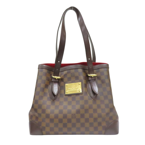棕色 棋盤格 帆布 Hampstead MM 肩背包【LOUIS VUITTON LV 路易威登】 N51204
