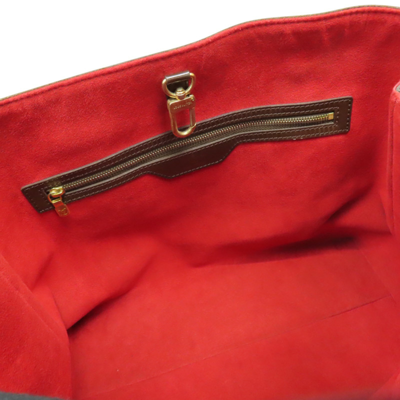 棕色 棋盤格 帆布 Hampstead MM 肩背包【LOUIS VUITTON LV 路易威登】 N51204-4