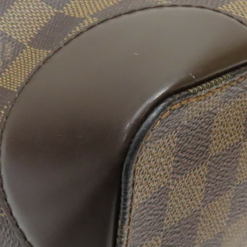 棕色 棋盤格 帆布 Hampstead MM 肩背包【LOUIS VUITTON LV 路易威登】 N51204-11