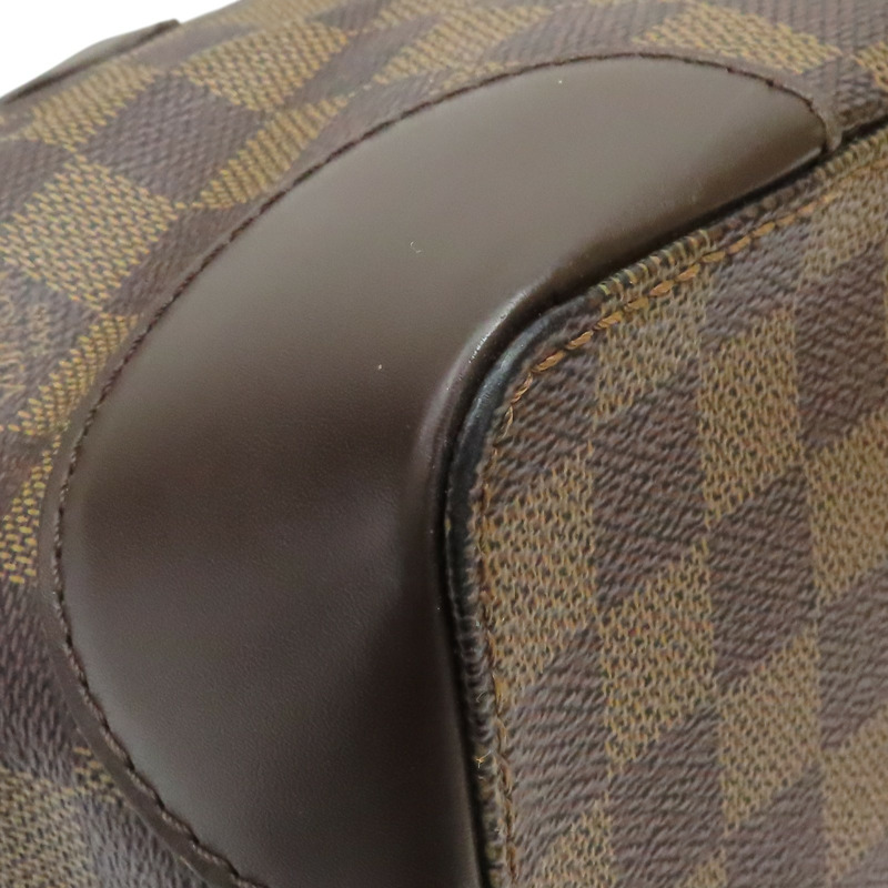 棕色 棋盤格 帆布 Hampstead MM 肩背包【LOUIS VUITTON LV 路易威登】 N51204-13