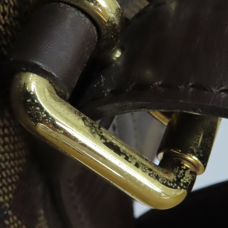 棕色 棋盤格 帆布 Hampstead MM 肩背包【LOUIS VUITTON LV 路易威登】 N51204-17