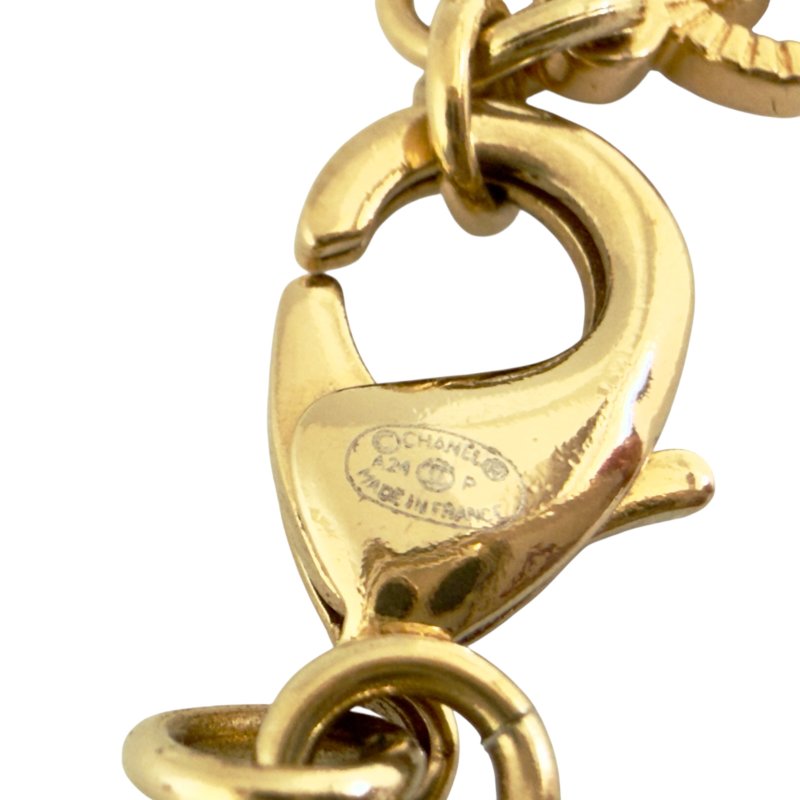 CHANEL CC 愛心💗 水鑽 項鏈-7