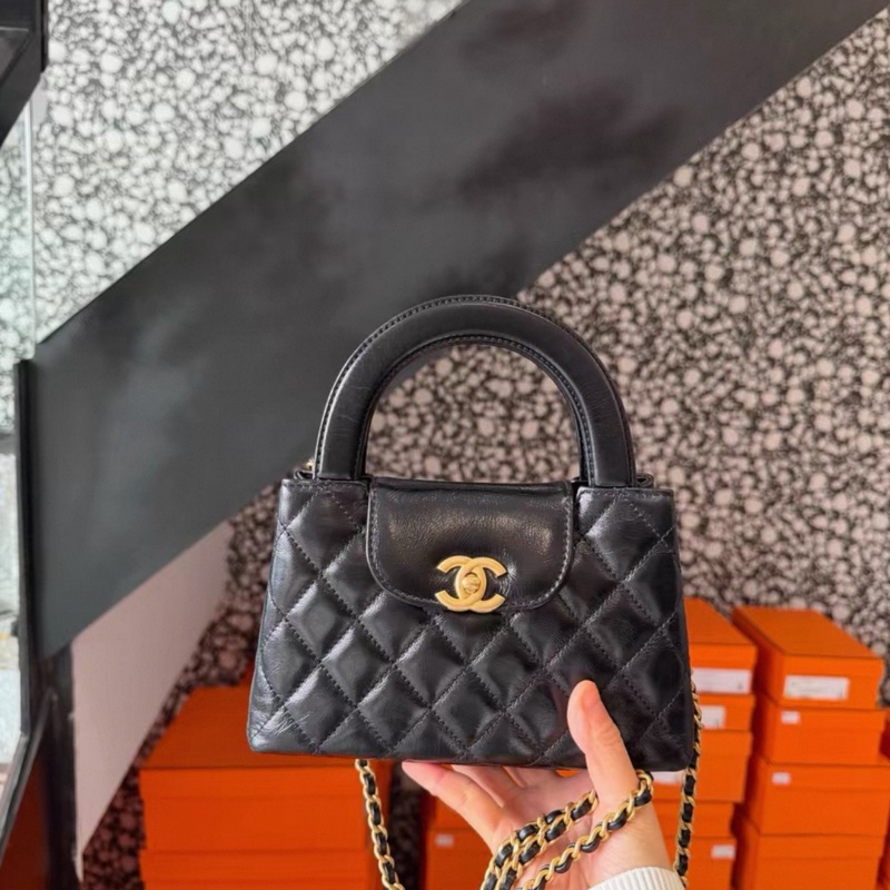 Chanel 黑金Kelly 大號芯片-0