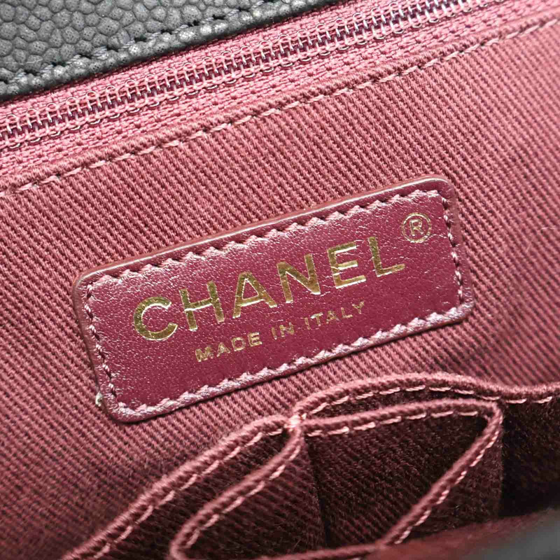 黑色牛皮 Globe Trottel 兩用包 無卡【CHANEL 香奈兒】-8